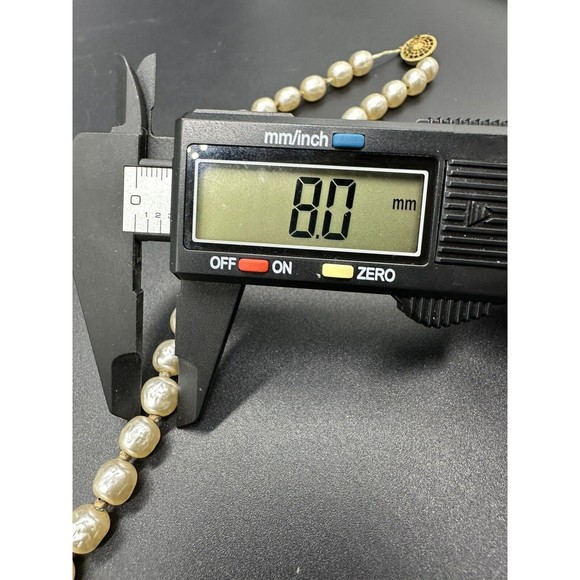 Vintage Miriam Haskell Knotted Baroque Pearl Necklace 24” - Picture 7 of 8